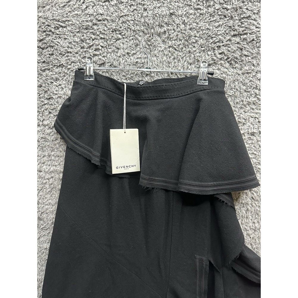 Givenchy Ruffled‎ Mid-length Skirt Black Size 4 US NWT - Picture 3 of 10